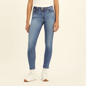 D. JEANS Recycled Denim High Rise Double Button Skinny Ankle Jeans Size 6